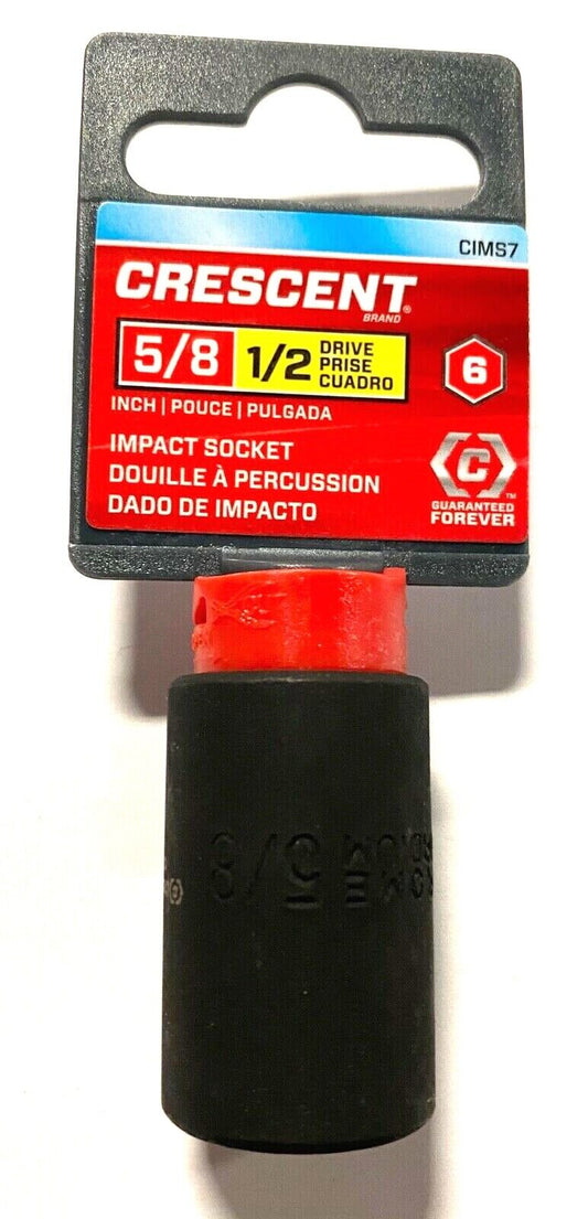 Crescent 1/2" Drive 5/8" Impact Socket 6 Point CIMS7