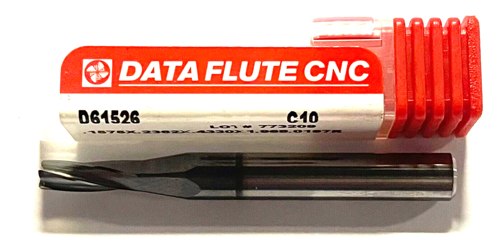 Data Flute CNC Carbide End Mill .1575 x .2362 x .4330 x 1.968 5FL .0197 Radius