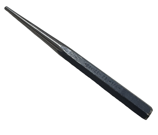 Davies 1/4" x 10" Aligment Punch 5/8" Hex Stock