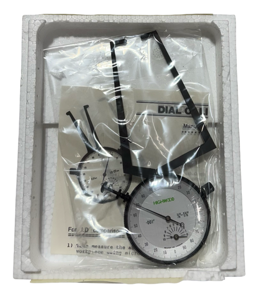 Dial Face External Caliper Gage .375 - 1.375" Range, 0.001" Graduation