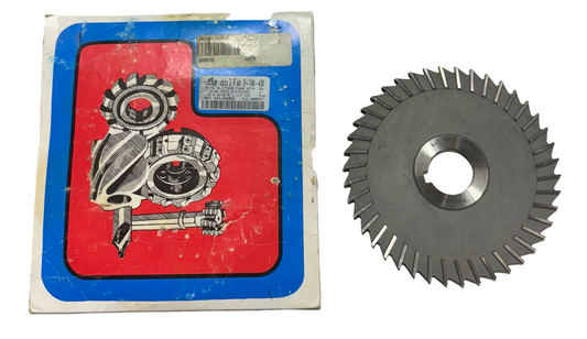 Dolfa 6" x 3/16" x 1-1/4" HSS Metal Slitting Saw with Side Chip Clearance Straight Tooth