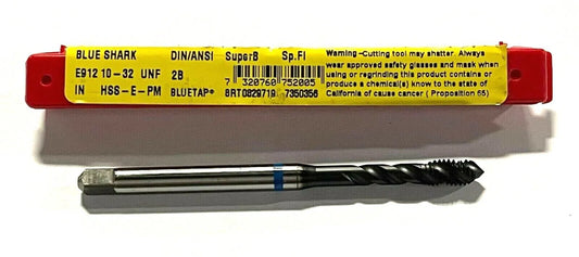 Dormer 10-32 Tap HSS-E-PM Semi Bottoming Spiral Flute Super B Coating H3 Tap