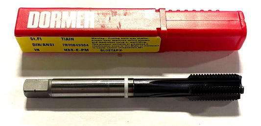 Dormer 1/2-20 HSS-E-PM Machine Tap TiAlN/Top White Ring Bottoming 4FL H5 Tap