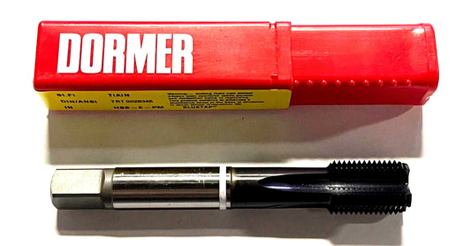 Dormer 5/8-18 HSS-E-PM Machine Tap TiAlN/Top White Ring Semi-Bottoming 4FL Tap