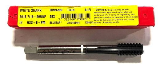 Dormer 7/16-20 HSS-E-PM Machine Tap TiAlN/Top White Ring Semi-Bottoming 4FL Tap