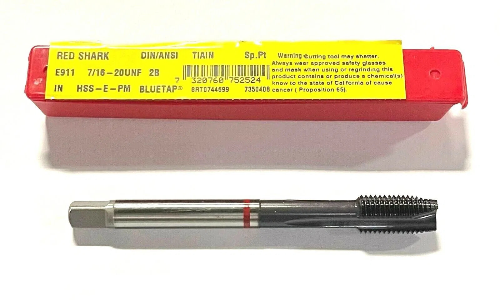Dormer 7/16-20 Tap HSS-E-PM Spiral Point Plug Tap TiAlN Coating H5 Machine Tap