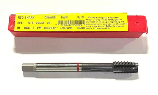 Dormer 7/16-20 Tap HSS-E-PM Spiral Point Plug Tap TiAlN Coating H5 Machine Tap