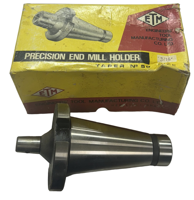 ETM 50 Taper 3/16" Precision End Mill Holder