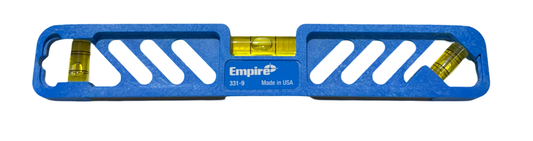 Empire 9" Magnetic Torpedo Plumb Level 45° Polycast Frame