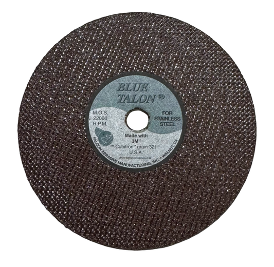 Falcon 4" x .045" x 3/8" BLUE TALON Cut-Off Wheel Ceramic A/O 50 Pack