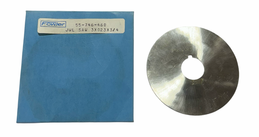 Fowler 3" x .023 x 3/4" HSS Jewlers Slotting Saw Fine Tooth 55-746-460