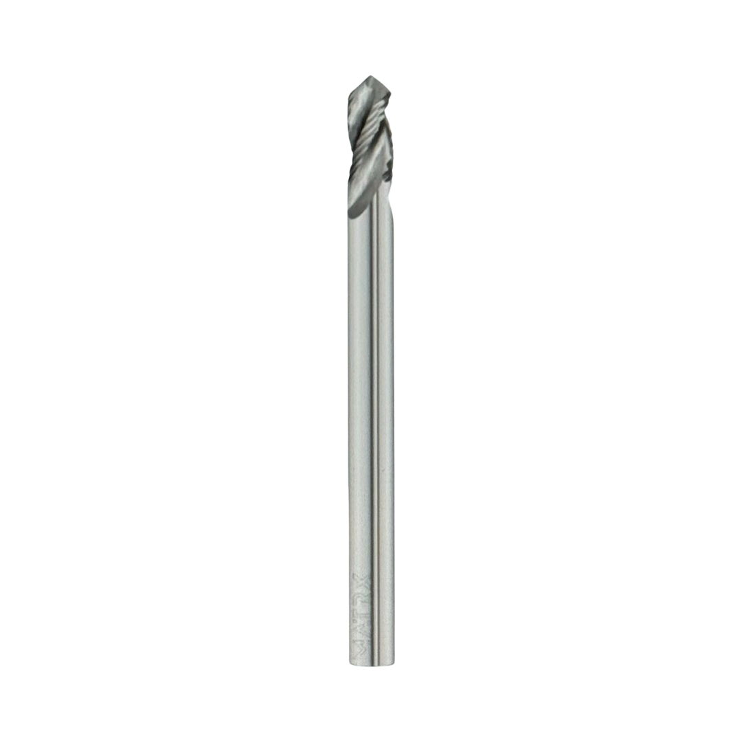 Fullerton 1/2" Solid Carbide Poly Drill 3xD 3FL 90 Deg Point Burr Teeth USA