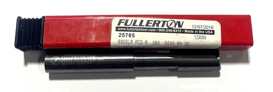 Fullerton 1/2" x 1/2" x 1" x 4" Solid Carbide Router Bit .060" Radius 2FL USA