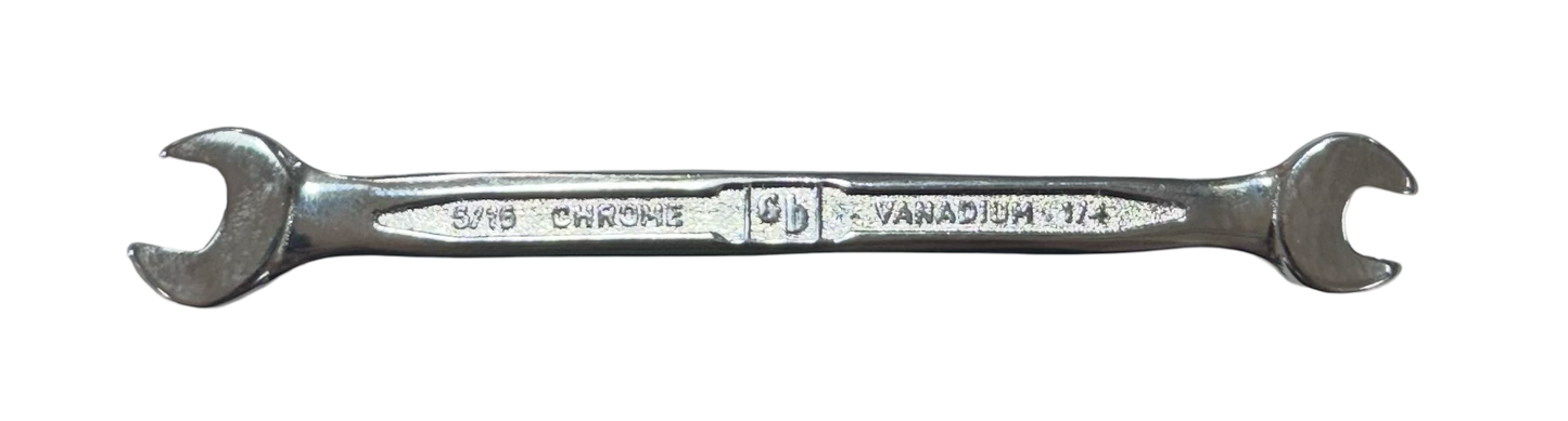 GB 1/4" x 5/16" Open End Wrench Chrome Vanadium