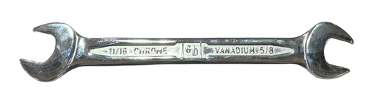 GB 5/8" x 11/16" Open End Wrench Chrome Vanadium