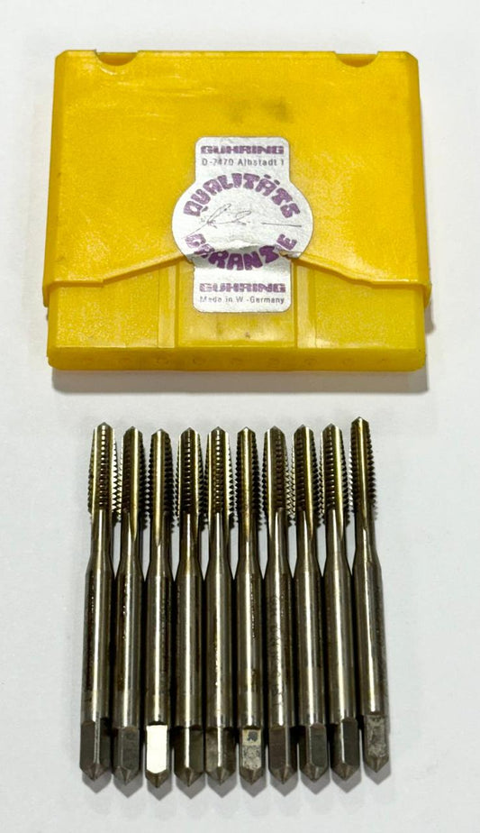 GUHRING 10-24 Cobalt Hand Tap 4 Flute H3 Taper Taps 10 Pack