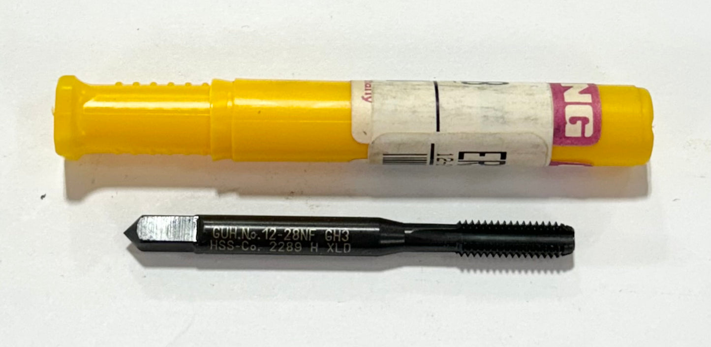 GUHRING 12-28 Cobalt Hand Tap 4 Flute H3 Semi-Bottoming Steam Oxide