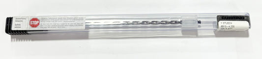 GUHRING 4.2mm Solid Carbide Drill 30xD TiAlN Coated 2 Flute Coolant Thru