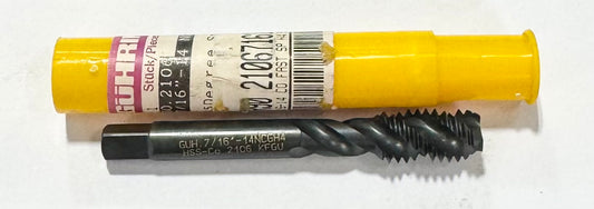 GUHRING 7/16"-14 Cobalt Tap 45 Deg Fast Spiral Semi-Bottoming 3 Flute