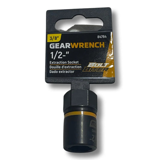 GearWrench 3/8" Drive Bolt Biter 1/2-" Impact Extraction Socket 84764