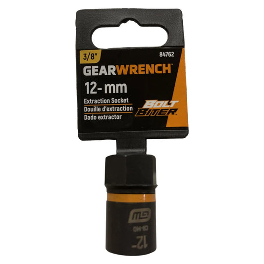 GearWrench 3/8" Drive Bolt Biter 12-mm Impact Extraction Socket 84762