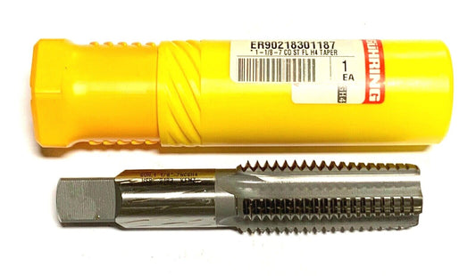 Guhring 1-1/8" Hand Tap HSS Taper H4 Tap 4 Flute Made In Germany