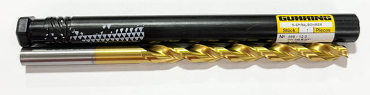 Guhring 12mm HSS Drill Bit Tin Coated Taper Length 130° Point Made in Germany
