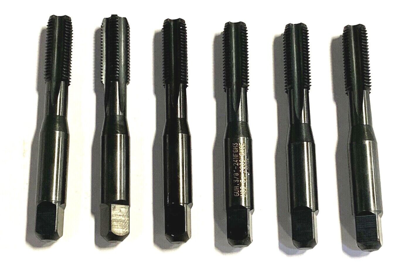 Guhring 3/8-24 Cobalt Hand Tap Bottoming Taps H3 Made In Germany 6 Pack