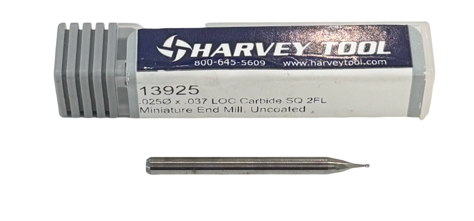 Harvey Tool .025" Carbide Miniature End Mill 2 Flute 1/8" Shank USA