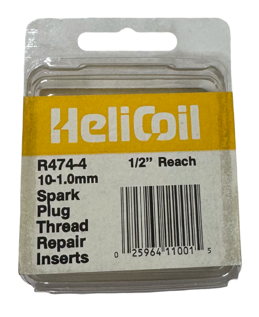 Helicoil 10 to 1.0mm Spark Plug Thread Repair Inserts 1/2" Reach 6 Pack