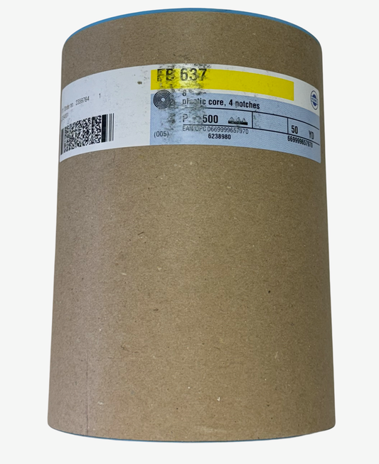 Hermes FB 637 8" x 50 yd Sanding Belts 500 Grit Aluminum Oxide