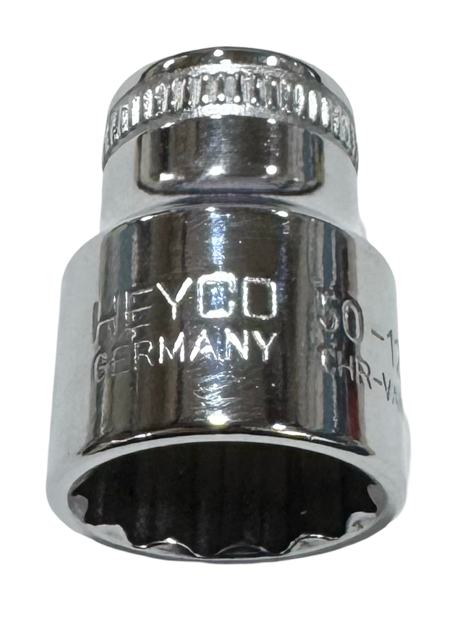 Heyco 1/2" Drive 15/16" Socket 12 Point Fully Polished