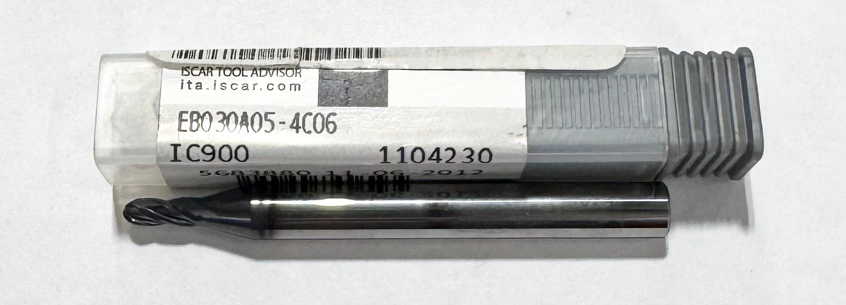 Iscar 3mm Carbide Ball Nose End Mill 4 Flute AlTiN Coated