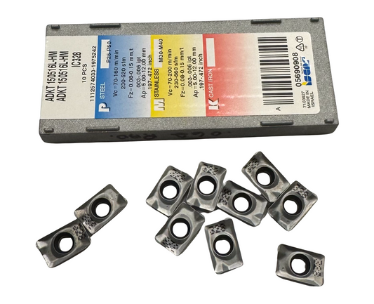 Iscar Carbide Insert ADKT 150516L-HM Grade IC328 Milling Inserts 10 Pack