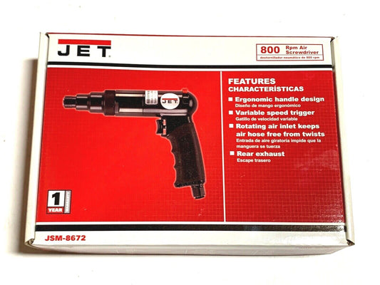 JET Air Screwdriver 145 FT LB Torque 800 RPM JSM-8672