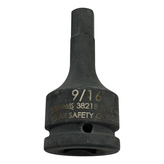 JH Williams 3/4" Drive 9/16" Impact Hex Socket 38218