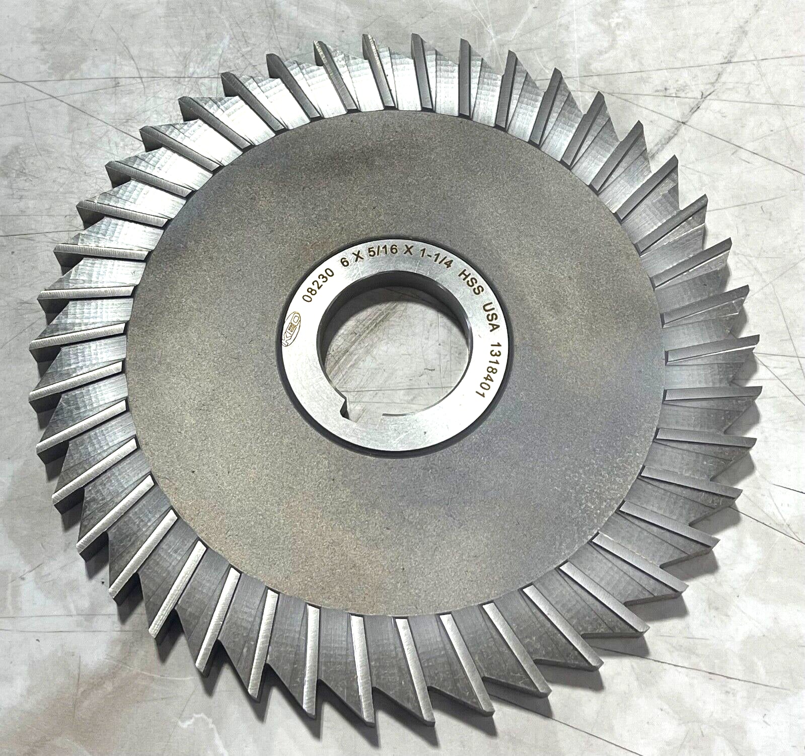KEO 6" x 5/16" x 1-1/4" HSS Slitting Saw Straight Side Tooth 42T USA Made 08230