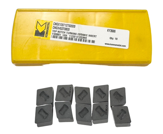 Kennametal Ceramic Turning Inserts CNGX453T0820 KY3500 Kendex C-Clamp Inserts 10pk