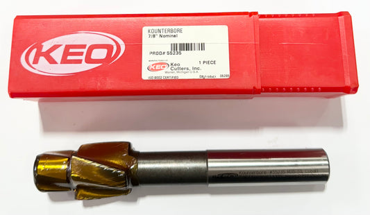 Keo 7/8" Size Cap Screw Counterbore Integral Pilot 1.375" Diameter USA