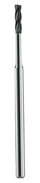 Kyocera .060" Carbide End Mill 4 Flute TA Coated Long Reach Neck