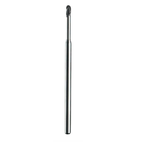 Kyocera .045" Carbide Ball Nose End Mill 3 Flute TA Coating 30 Deg Helix