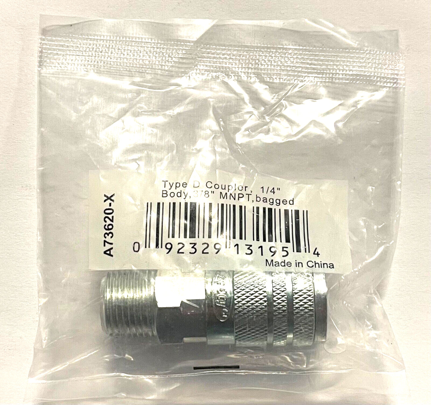 Legacy Type D Quick Disconnect Coupler 1/4" Body 3/8" MNPT A73620-X