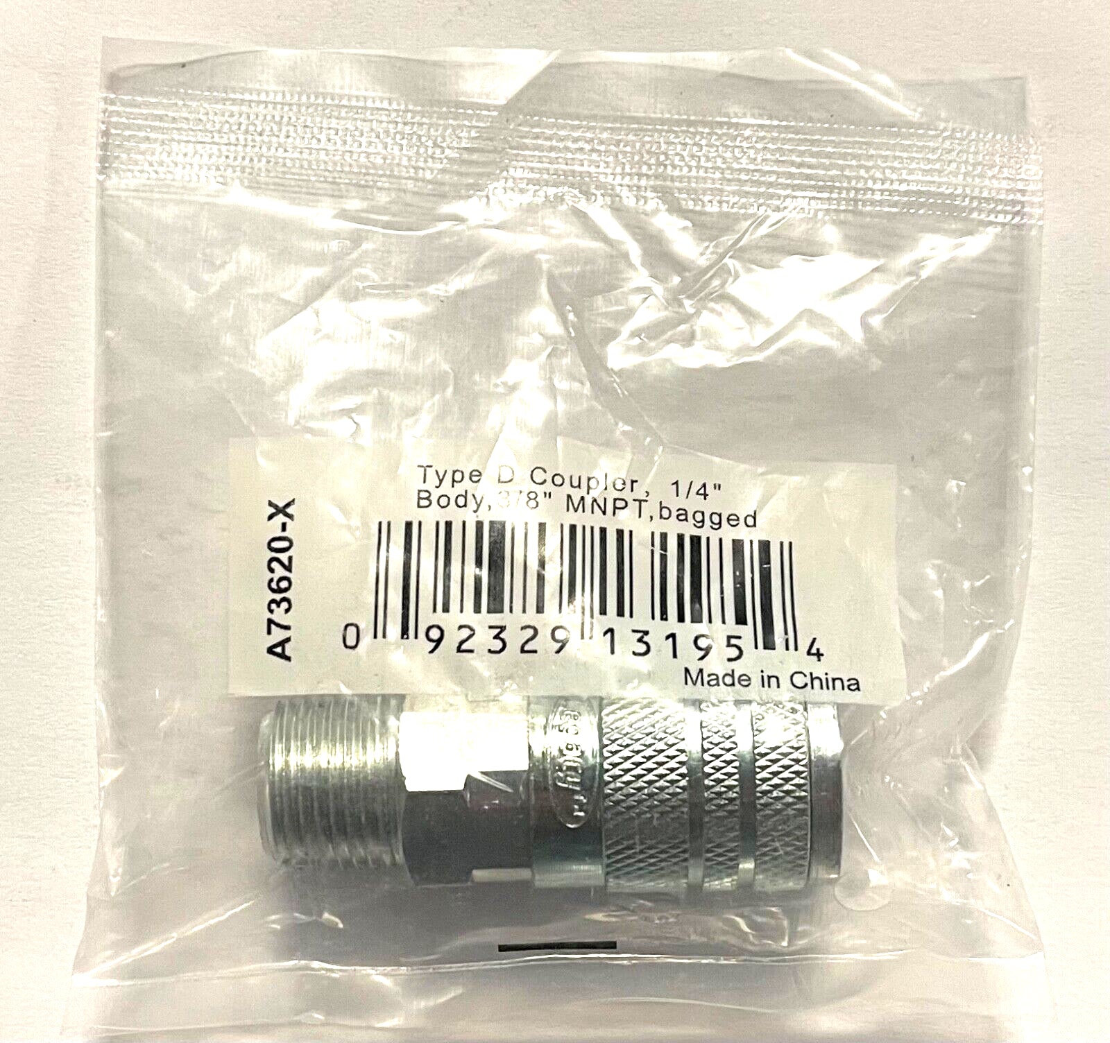 Legacy Type D Quick Disconnect Coupler 1/4" Body 3/8" MNPT A73620-X
