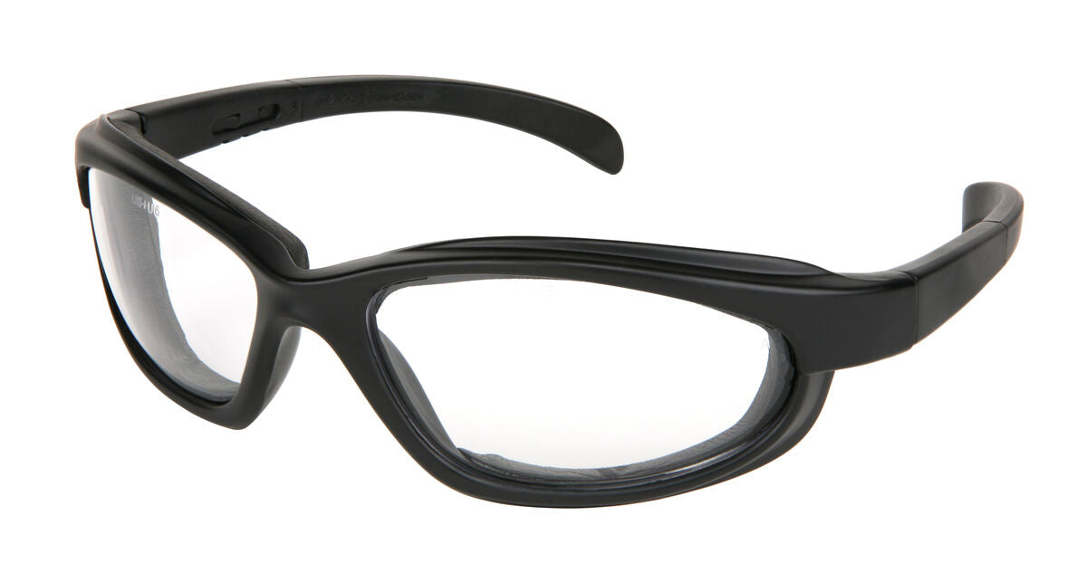 MCR Safety Pantera Black Frame, Clear AF Lens PN110AF
