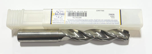 M.A. Ford 14.5mm Solid Carbide Drill 5xD 3 Flute USA Made