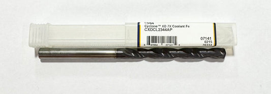 M.A. Ford 15/64" Solid Carbide Drill 7xD Coolant Fed Double Margin 2FL Altima Plus
