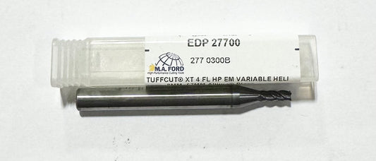 M.A. Ford 3mm Carbide End Mill 4FL Variable Helix Altima Blaze USA