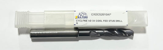 M.A. Ford Letter G Solid Carbide Drill 3X Coolant Fed Double Margin Altima Plus