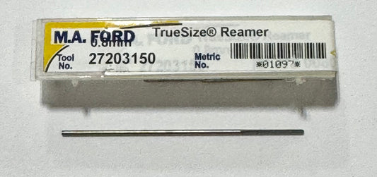 M.A. Ford TrueSize 0.80mm Solid Carbide Reamer Straight Flute USA Made