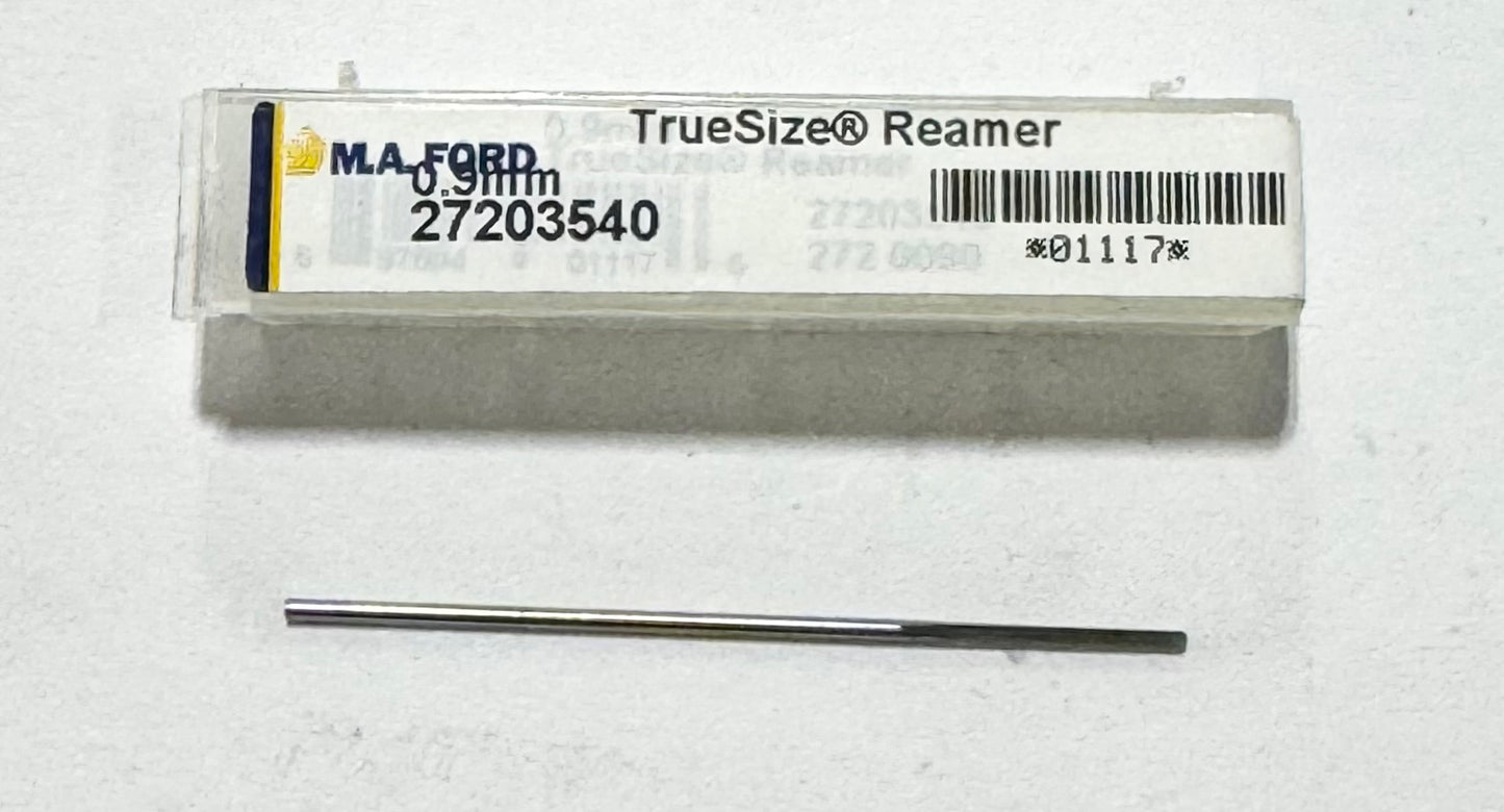 M.A. Ford TrueSize 0.9mm Solid Carbide Reamer Straight Flute USA Made